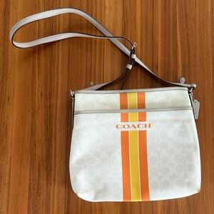 Coach Varsity Stripe File Crossbody Bag